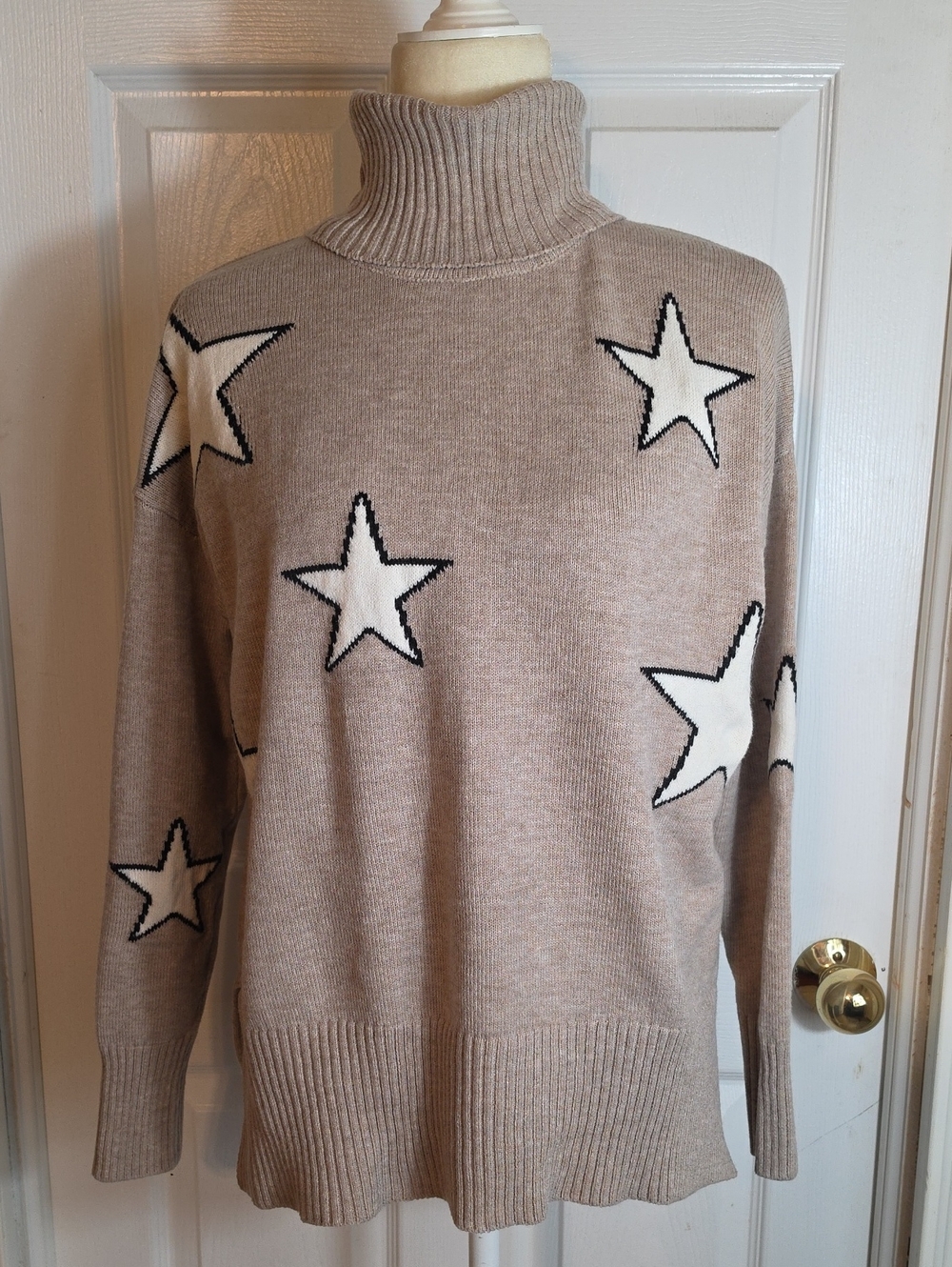 Turtleneck Star Sweater